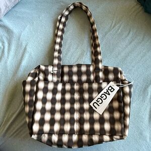 NWT Baggu Everyday Cloud Bag Blurred Gingham